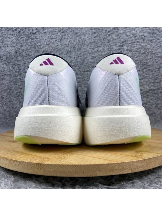Adidas Adizero Evo SL Size 12 Men Running White Purple Lime Blast JS4495